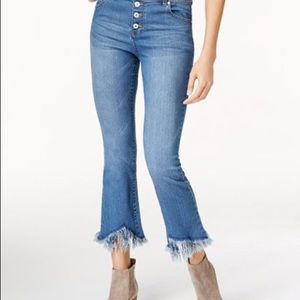 Inc Fringed Capri Jeans
